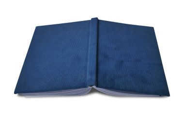 Yüzü yere dönük eski bir kitap, bembeyaz kesilmiş.