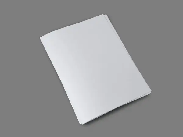 Folded Paper Mock Blank Empty Copy Space White Paper Template — Stock Photo, Image