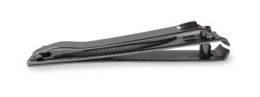 Paslanmaz çelik tırnak makası, izole edilmiş.