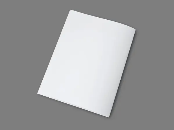 Folded paper mock up, blank empty copy space white paper template