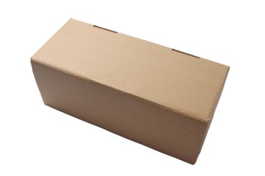 Karton kutu şablon oluşturur, izole edilmiş görüntüyü keser