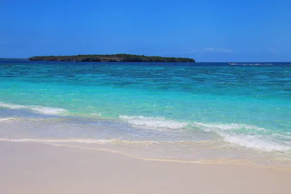 Піщаний Пляж Острові Джі Ouvea Лагуни Лояльність Острова Нова Каледонія Стокове Зображення