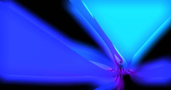 Sfondo Astratto Viola Blu Neon Linee Movimento Tubi Illuminati Rendering — Foto Stock