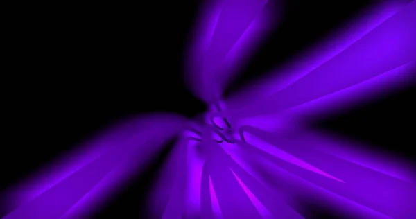 Neon Purple Abstract Background Motion Lines Illuminated Pipes Rendering — 图库照片