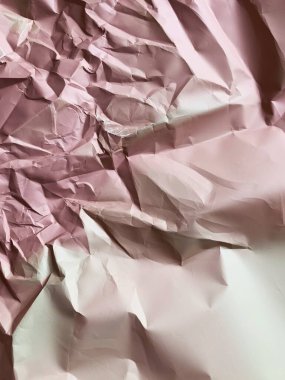 Bej ve gül buruşmuş kağıtlar yakın çekim. Klasik mukavvanın dokusu. Tuhaf kağıt kaplama arka plan. Metnin için boşluk kopyala