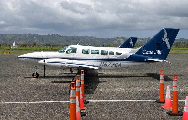 Rincon Puerto Rico March 2022 Two Engine Cape Air Cessna — Stock Photo, Image