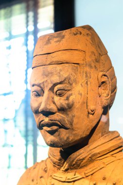  Chonburi, Tayland - 13 Ağustos 2022: İmparator Qin Shi Huang 'ın mezarında 