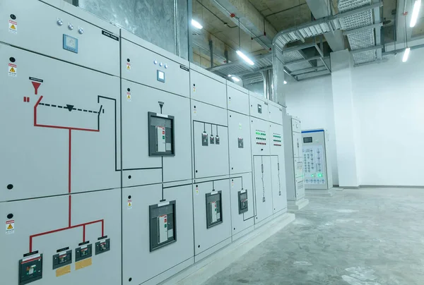 발전소의 산업용 스위치 — 스톡 사진
