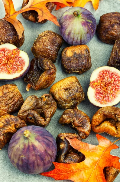 Candied Figs Fruits Dried Figs Dried Fruit Autumn Harvest — Stock Photo, Image