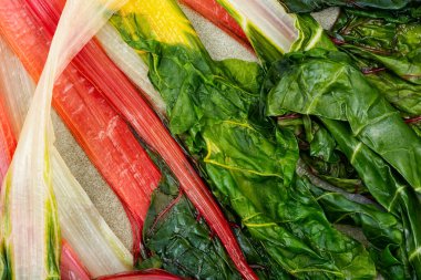 Tabakta iştah açıcı rengarenk pazı. Kapat.