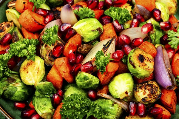 Salada Vegetal Vitamina Repolho Ervas Physalis Alimentação Saudável Fundo Alimentar — Fotografia de Stock