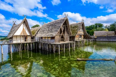 Lake Dwellings Unteruhldingen - The Lake Dwellings of the Stone and Bronze Age (4.000 to 850 BC) are reawakening at Lake Constance (Bodensee) Germany - travel destination