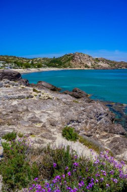 Agios Stefanos Plajı - Yunanistan 'ın Kos adasındaki tarihi kalıntılar ve güzel manzaralar