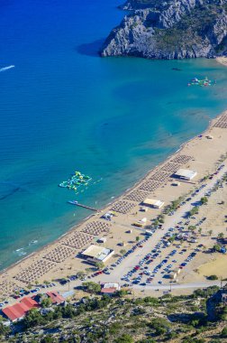 Tsambika Plajı - Panagia Manastırı Kyra Psili - Rodos 'un Cennet Sahil Manastırı - Yunanistan' da Seyahat Varış Yeri