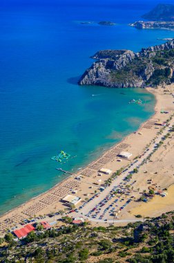 Tsambika Plajı - Panagia Manastırı Kyra Psili - Rodos 'un Cennet Sahil Manastırı - Yunanistan' da Seyahat Varış Yeri