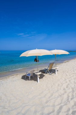Spiaggia di Riaci - Santa Domenica 'da cennet plajı ve sahil manzarası, İtalya' da seyahat yeri