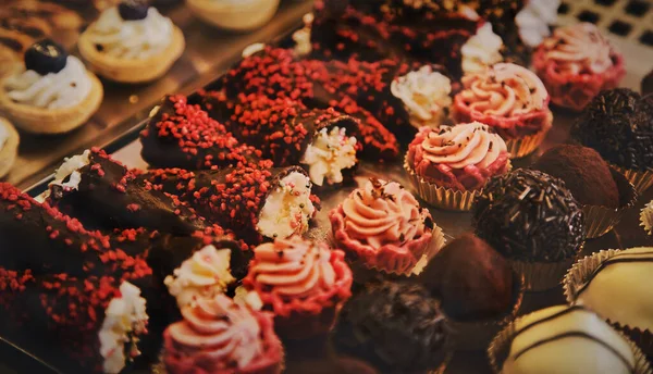 Délicieux Cupcakes Chocolat Crème — Photo