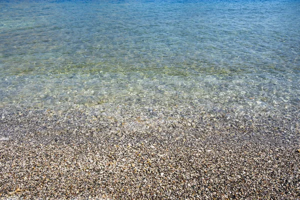 그리스 해변에 Pebbley Nicholas Beach 클로즈업 — 스톡 사진
