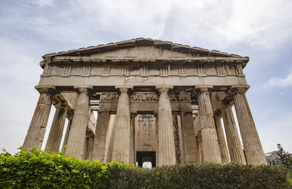 stock image Closeup of Temple of Hephaestus in the Ancient Agora of Athens