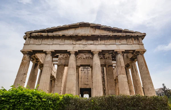 Closeup Temple Hephaestus Ancient Agora Athens — Stock Photo, Image