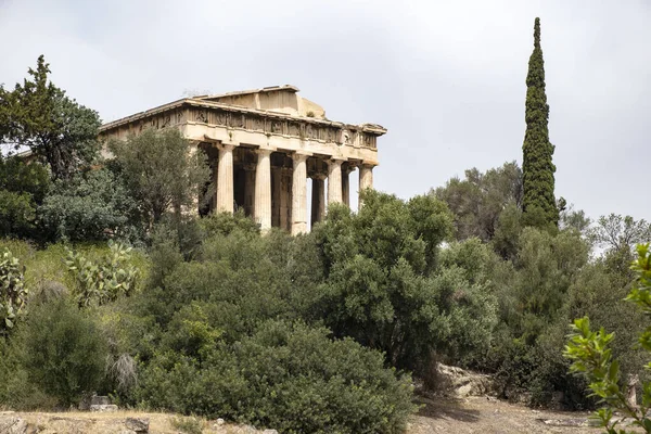 Tempio Efesto Nell Antica Agorà Atene — Foto Stock