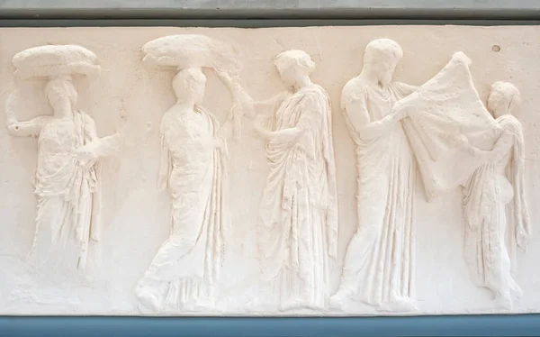 希腊雅典 2023年5月26日 雅典卫城博物馆在雅典卫城山上展出从帕台农神庙取出的原始大理石雕刻品 — 图库照片