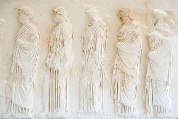 希腊雅典 2023年5月26日 雅典卫城博物馆在雅典卫城山上展出从帕台农神庙取出的原始大理石雕刻品 — 图库照片