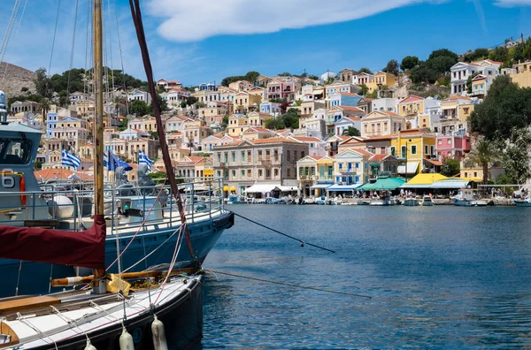 Una Bella Vista Delle Colorate Case Neo Classiche Nel Porto — Foto Stock