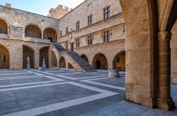 stock image Interior of The Palace of the Grand Master of the Knights of Rhodes Greece on a Sunny Day