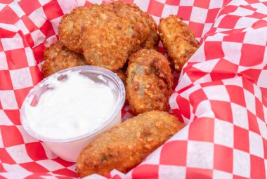 Crispy Jalapeno Poppers Served Fresh and Hot in a Restaurant clipart