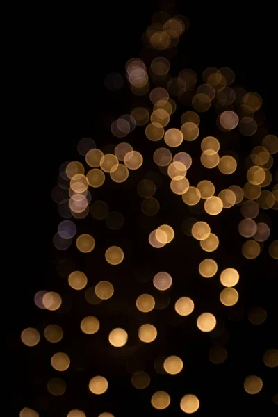 Деталь Вогнів Різдвяного Дерева Палаці Шонбрунн Під Час Нічного Бокегу — стокове фото