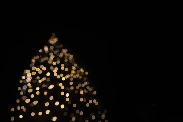 Деталь Вогнів Різдвяного Дерева Палаці Шонбрунн Під Час Нічного Бокегу — стокове фото