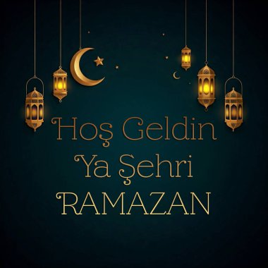 Ramazan Mubarak tebrik kartı
