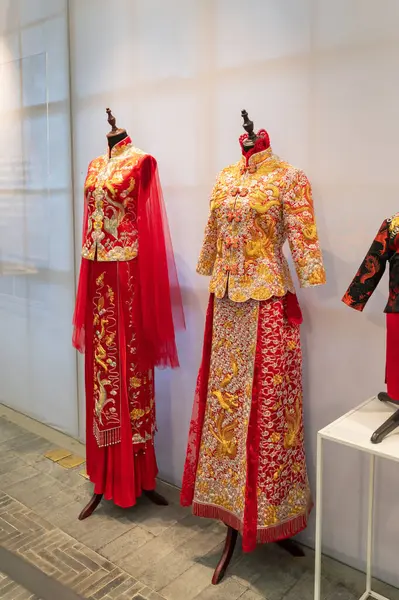 Chinese Traditionele Trouwjurk Voor Vrouwen — Stockfoto
