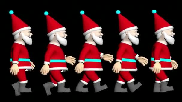 크리스마스 애니메이션 Xmas 개조되었다 크리스마스 크리스마스 애니메이션 크리스마스 클로스걷기 클로스 — 비디오