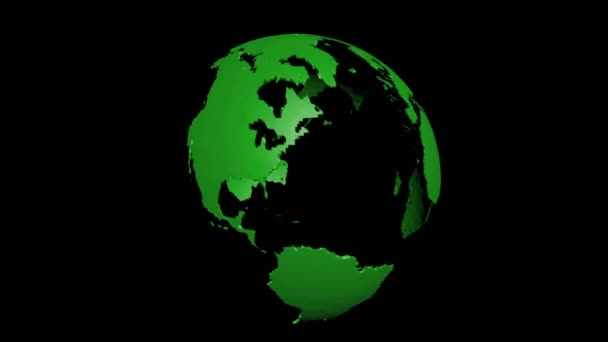 Animált Föld Pontok Textúrájával Digitális Világ Animált Föld Pontokkal — Stock videók