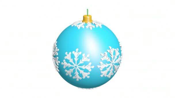 Árvore Natal Bolas Animação Decoração Natal Feliz Feliz Natal Animação — Vídeo de Stock