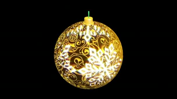 Bolas Árbol Navidad Animación Feliz Navidad Decoración Feliz Animación Navideña — Vídeos de Stock