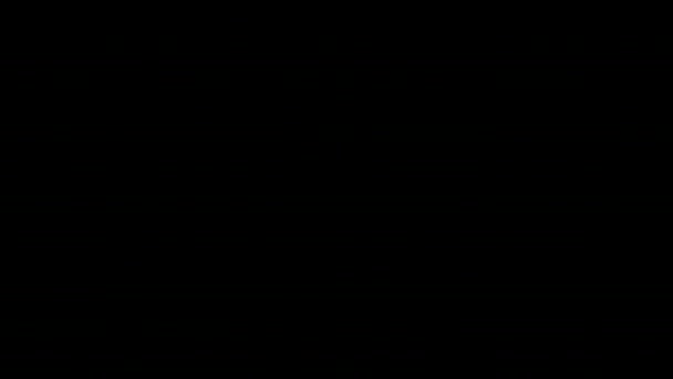 Анимационные Неоновые Снежинки Неоновая Цветная Анимация Рождественская Неоновая Анимация Неоновый — стоковое видео