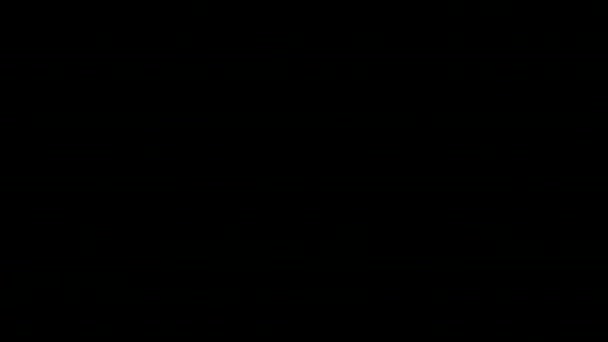 Анимационные Неоновые Снежинки Неоновая Цветная Анимация Рождественская Неоновая Анимация Неоновый — стоковое видео