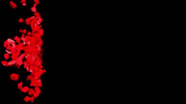 Abone tuşu, 3 boyutlu animasyon. Üyelik sözcüğünün patlaması.