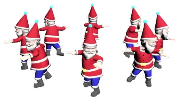 Papá Noel Animado Feliz Baile Navidad Feliz Navidad Animación Navidad — Vídeos de Stock