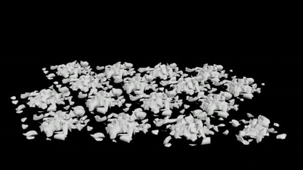 石の男の本当のライブ3Dアニメーションへの変換 — ストック動画
