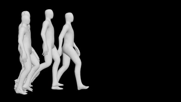 把一个石人变成一个真实的3D动画 — 图库视频影像