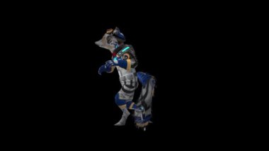 Marvel Rocket Rakun 3 boyutlu animasyon. Dans eden Roket Rakun. Rocket Raccoon, genetik ve sibernetik olarak geliştirilmiş bir rakun. Serbest çalışan bir paralı asker. Galaksinin Koruyucuları 'nın bir üyesi..