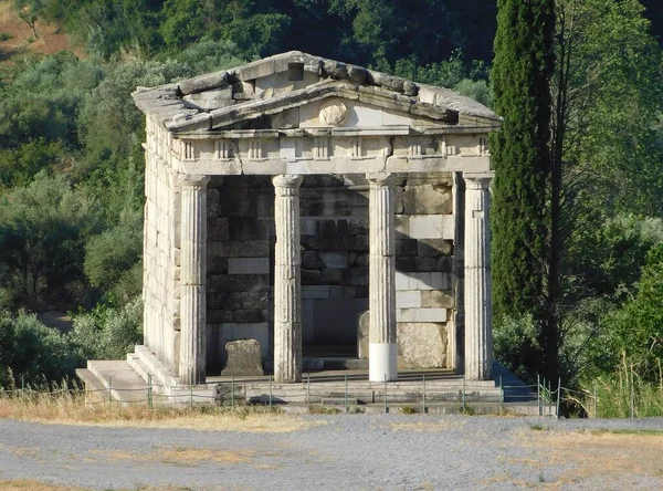 Ein Antikes Mausoleum Der Stadt Messene Auf Dem Peloponnes Griechenland — Stockfoto