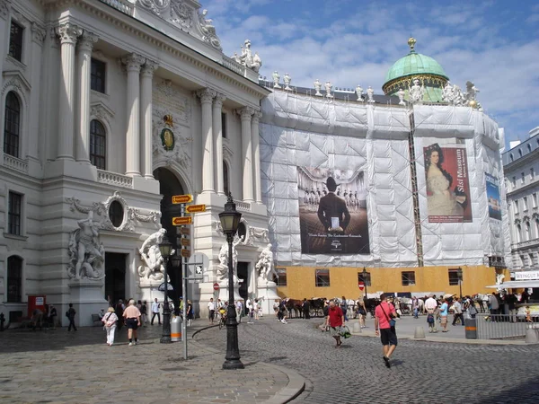 July 2012 Відень Австрія Вхід Палацу Гофбург — стокове фото