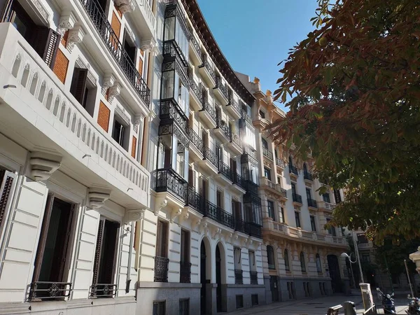 Agosto 2022 Madrid España Edificios Apartamentos —  Fotos de Stock
