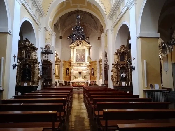 Agosto 2022 Toledo España Vista Interior Famosa Iglesia Santo Tomé —  Fotos de Stock