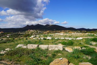 Athena tapınağının kalıntıları, Cape Sounion, Attica, Yunanistan